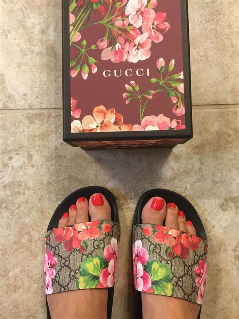 gucci floral slides dupe|floral gucci slides women.